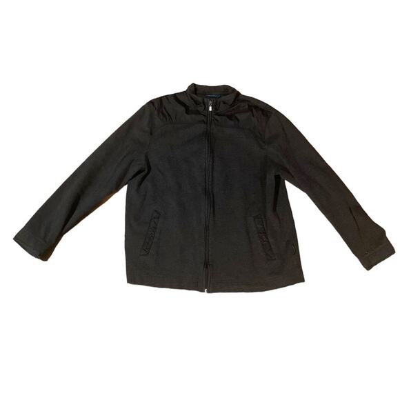 Perry Ellis Other - Perry Ellis Men's Lightweight Jacket Full Zip Casual Black Gray Size XL